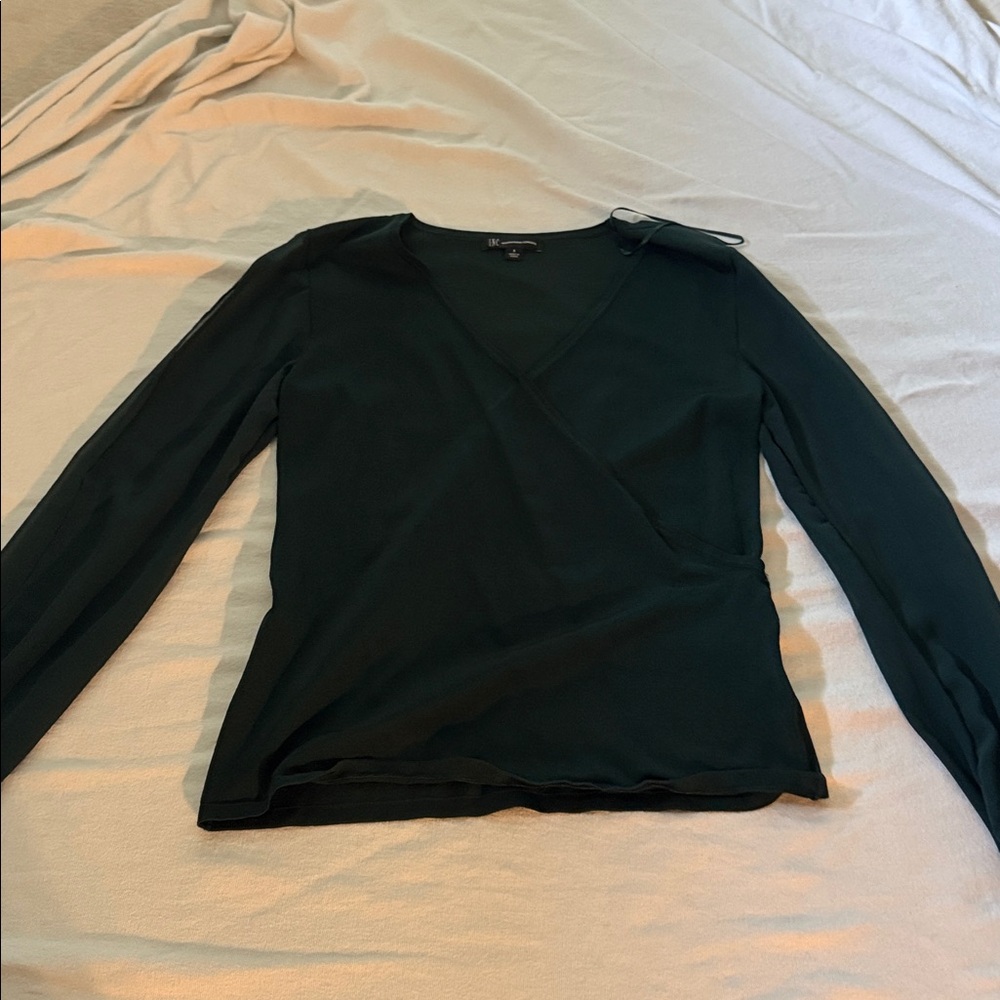 INC International Concepts Forest Green Top